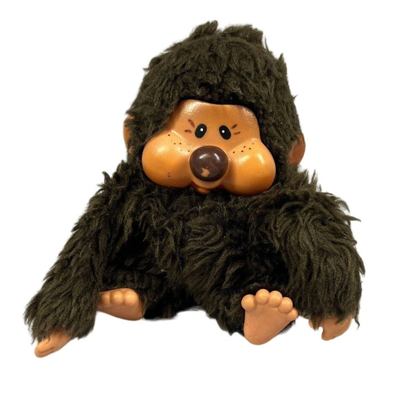 Vintage 1970s Russ Nobby Stuffed Thumb Sucking Ape Monkey Gorilla beanbag plush - Picture 1 of 5